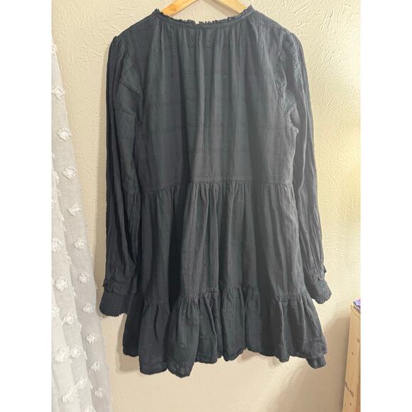Draper James Black Long Sleeve Babydoll Dress XL - Picture 4 of 5